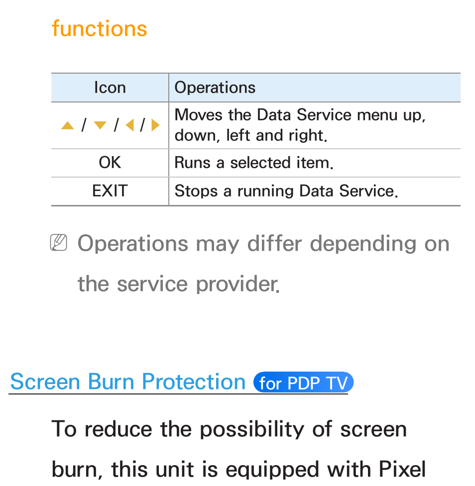 Functions | Samsung UN46ES6100GXZE User Manual | Page 220 / 721