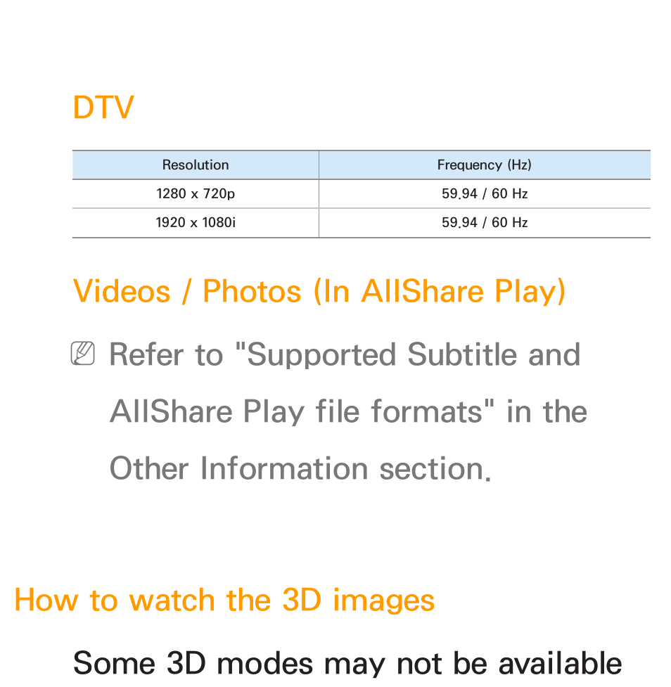 Videos / photos (in allshare play) | Samsung UN46ES6100GXZE User Manual | Page 269 / 721