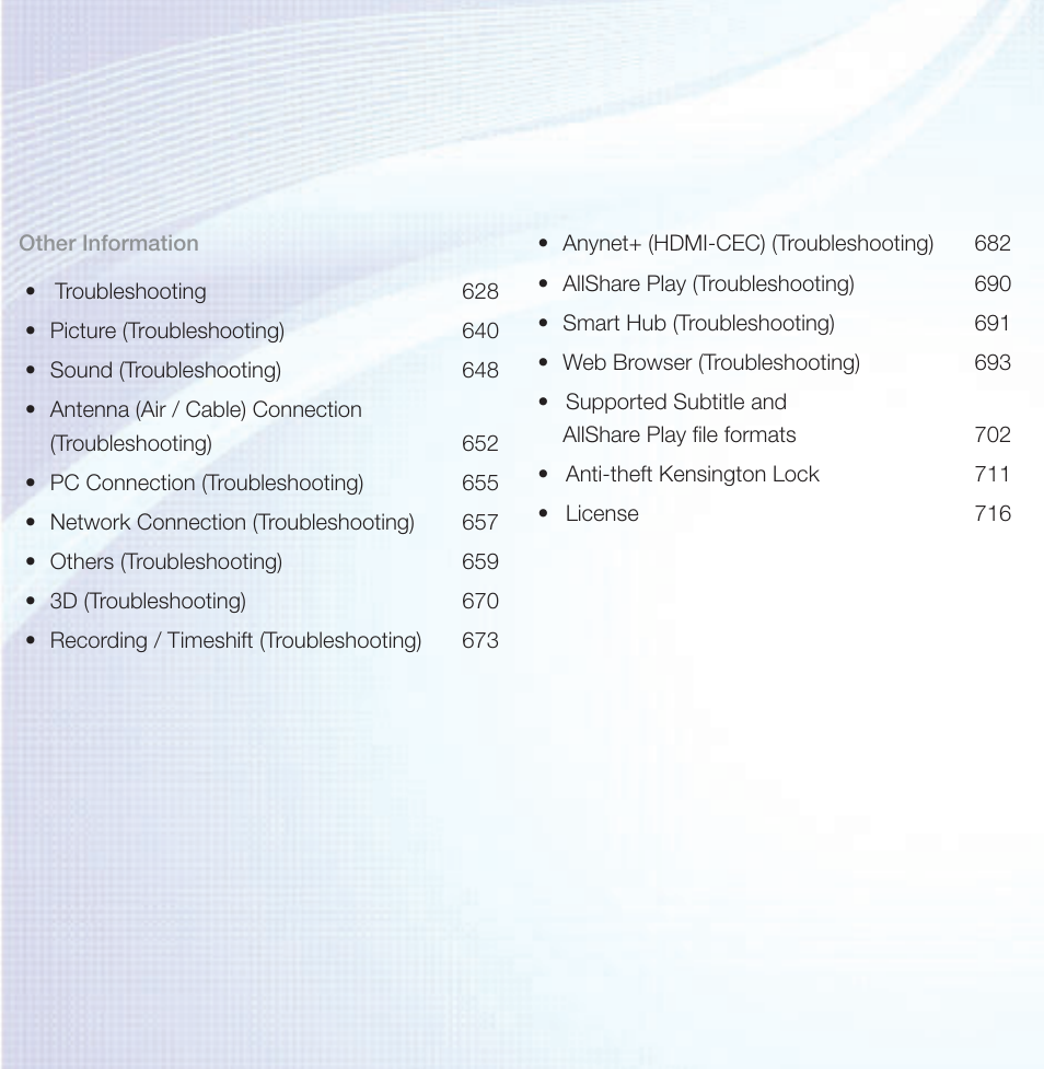 Samsung UN46ES6100GXZE User Manual | Page 4 / 721