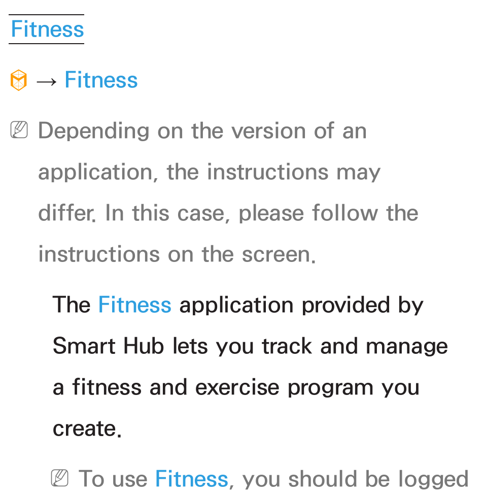 Fitness | Samsung UN46ES6100GXZE User Manual | Page 426 / 721