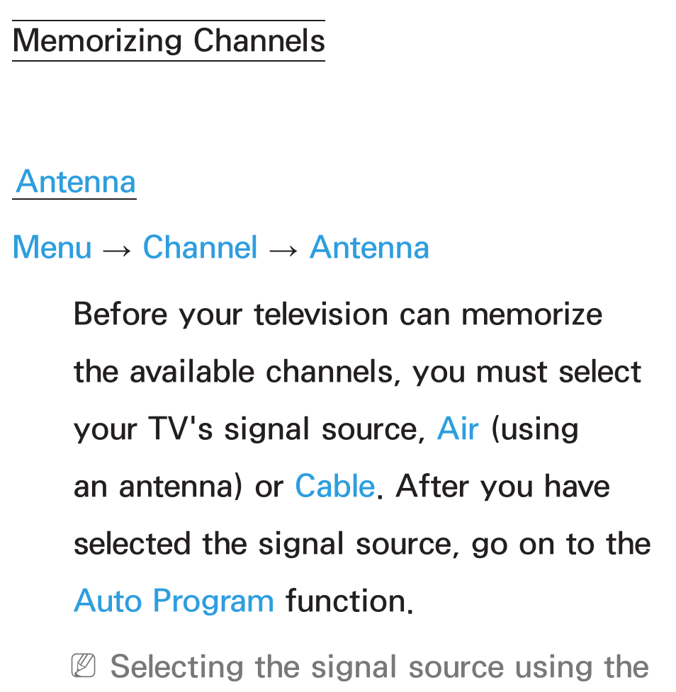 Memorizing channels | Samsung UN46ES6100GXZE User Manual | Page 48 / 721