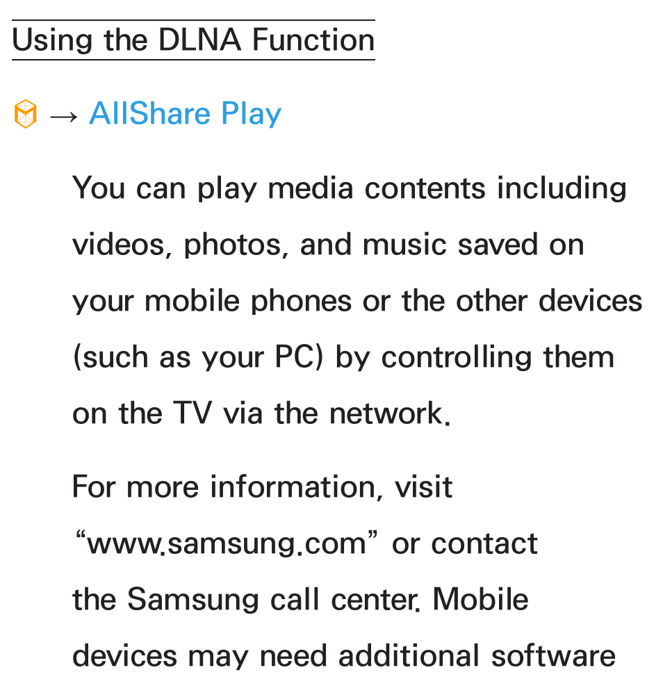 Using the dlna function | Samsung UN46ES6100GXZE User Manual | Page 604 / 721