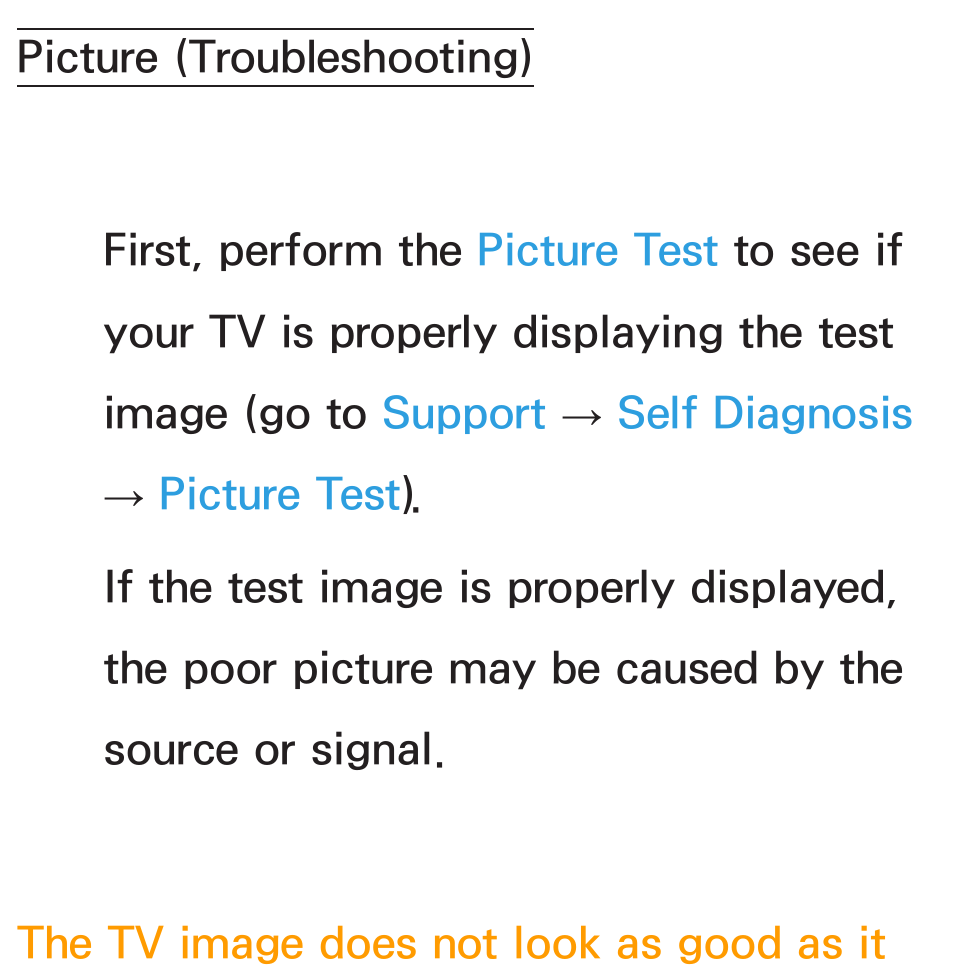 Picture (troubleshooting) | Samsung UN46ES6100GXZE User Manual | Page 644 / 721