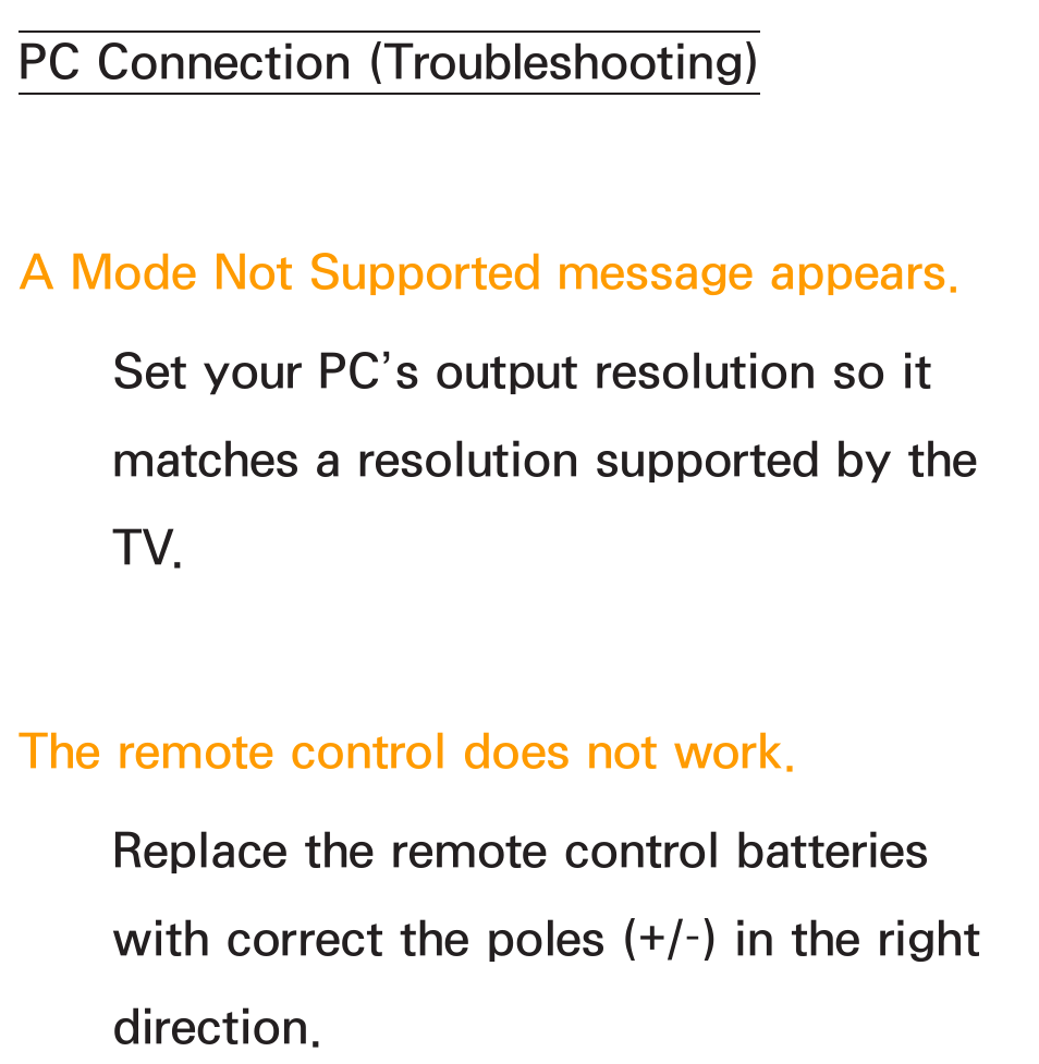 Pc connection (troubleshooting) | Samsung UN46ES6100GXZE User Manual | Page 659 / 721