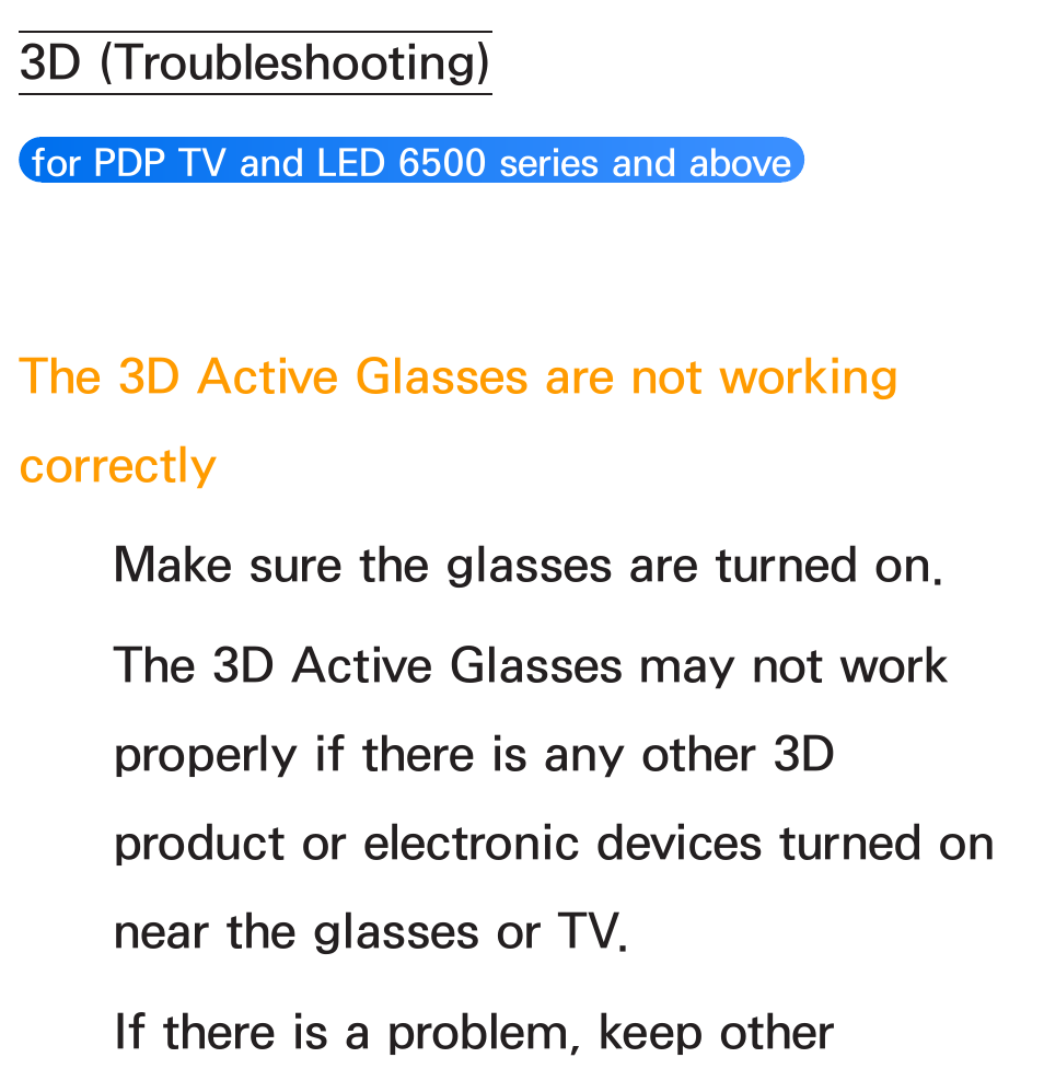 3d (troubleshooting) | Samsung UN46ES6100GXZE User Manual | Page 674 / 721