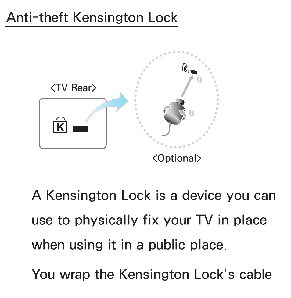 Anti-theft kensington lock | Samsung UN46ES6100GXZE User Manual | Page 715 / 721