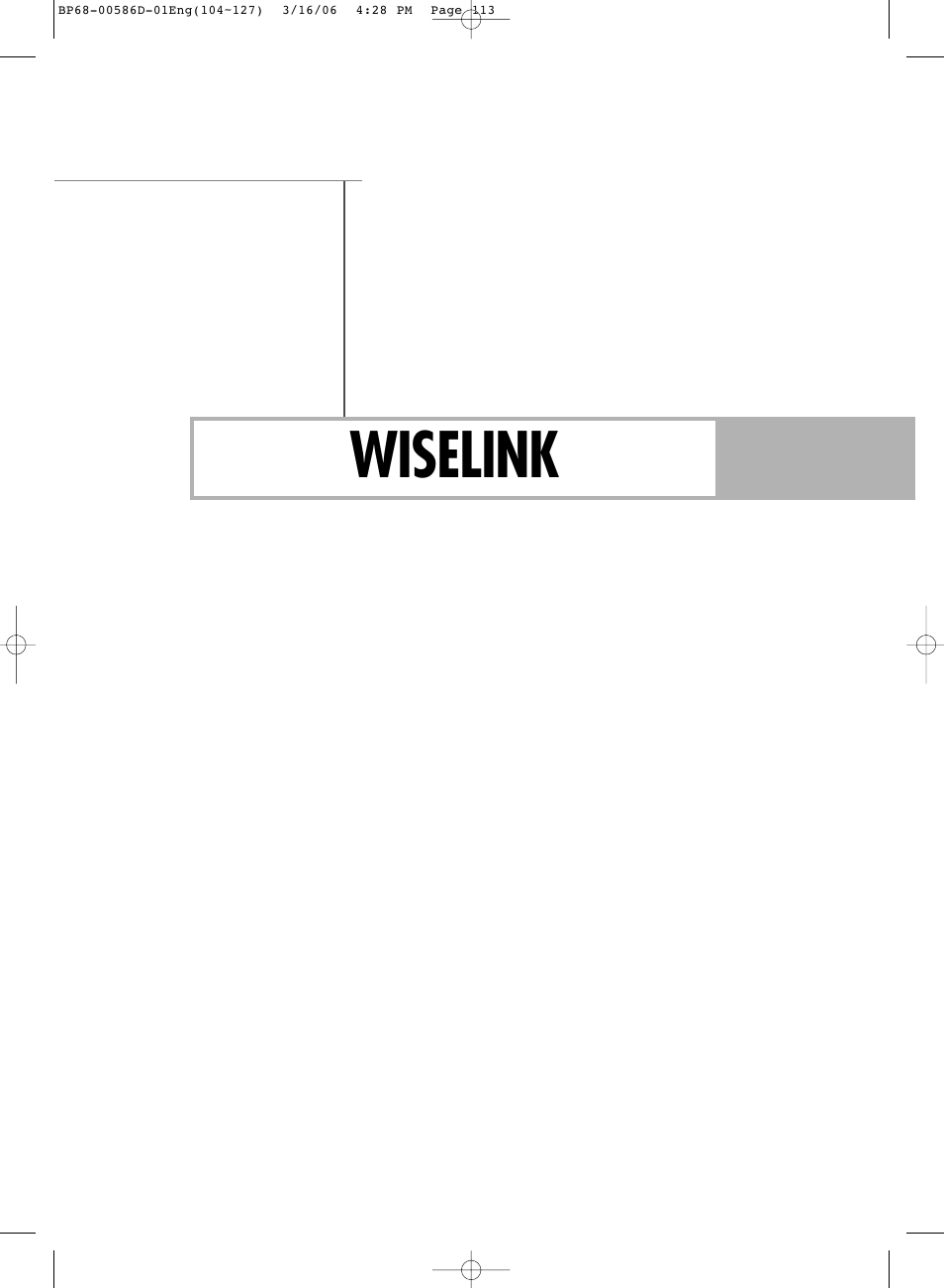 Wiselink | Samsung HLS4266WX-XAA User Manual | Page 113 / 132