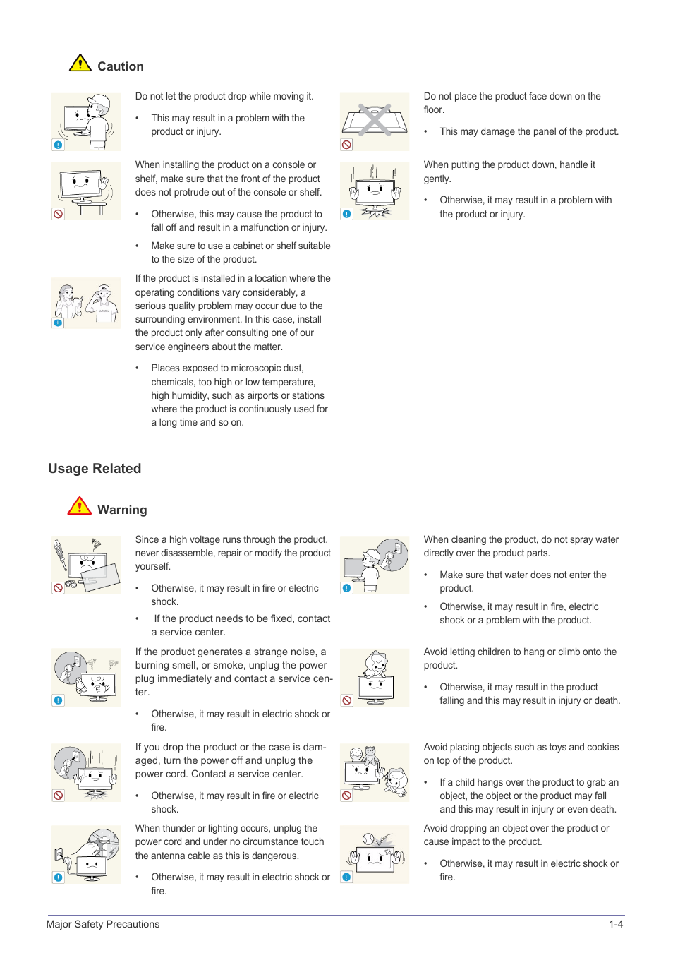 Usage related | Samsung LS19A450BWT-ZA User Manual | Page 9 / 104