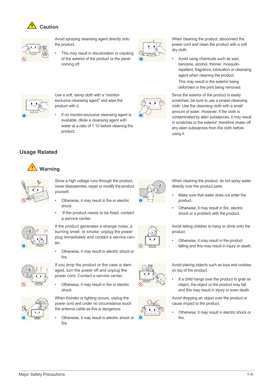 Usage related | Samsung LS22A300NS-ZM User Manual | Page 9 / 45