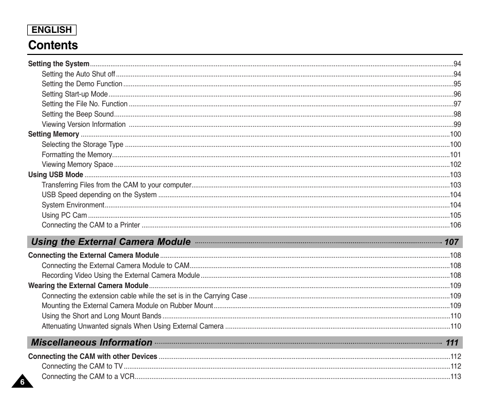 Samsung SC-X105L-XAA User Manual | Page 10 / 144