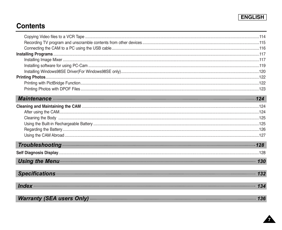 Samsung SC-X105L-XAA User Manual | Page 11 / 144