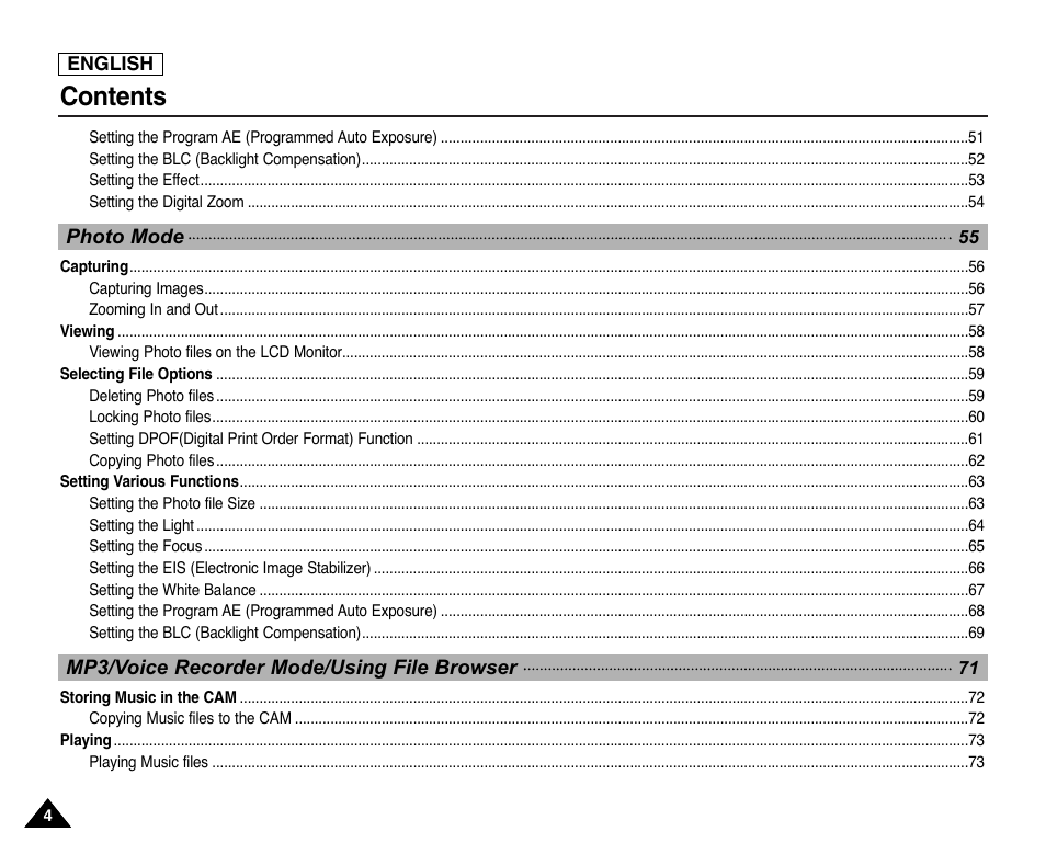 Samsung SC-X105L-XAA User Manual | Page 8 / 144