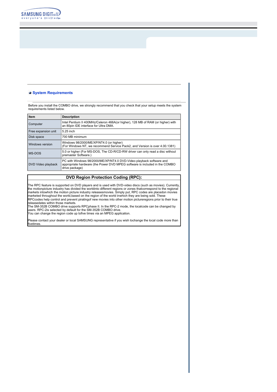 Using the drive | Samsung SM-352BENB User Manual | Page 17 / 22