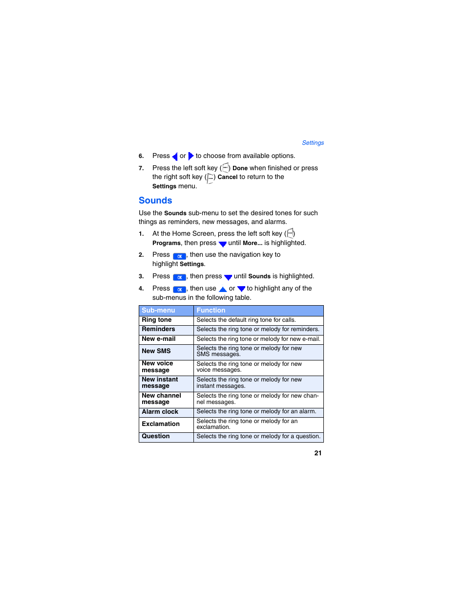 Sounds | Samsung SCH-I600MSAXAR User Manual | Page 29 / 132