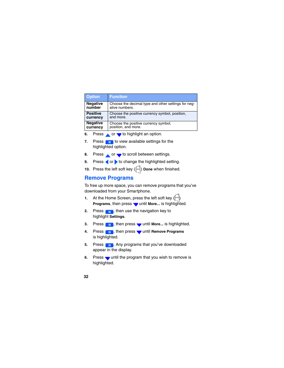 Remove programs | Samsung SCH-I600MSAXAR User Manual | Page 40 / 132