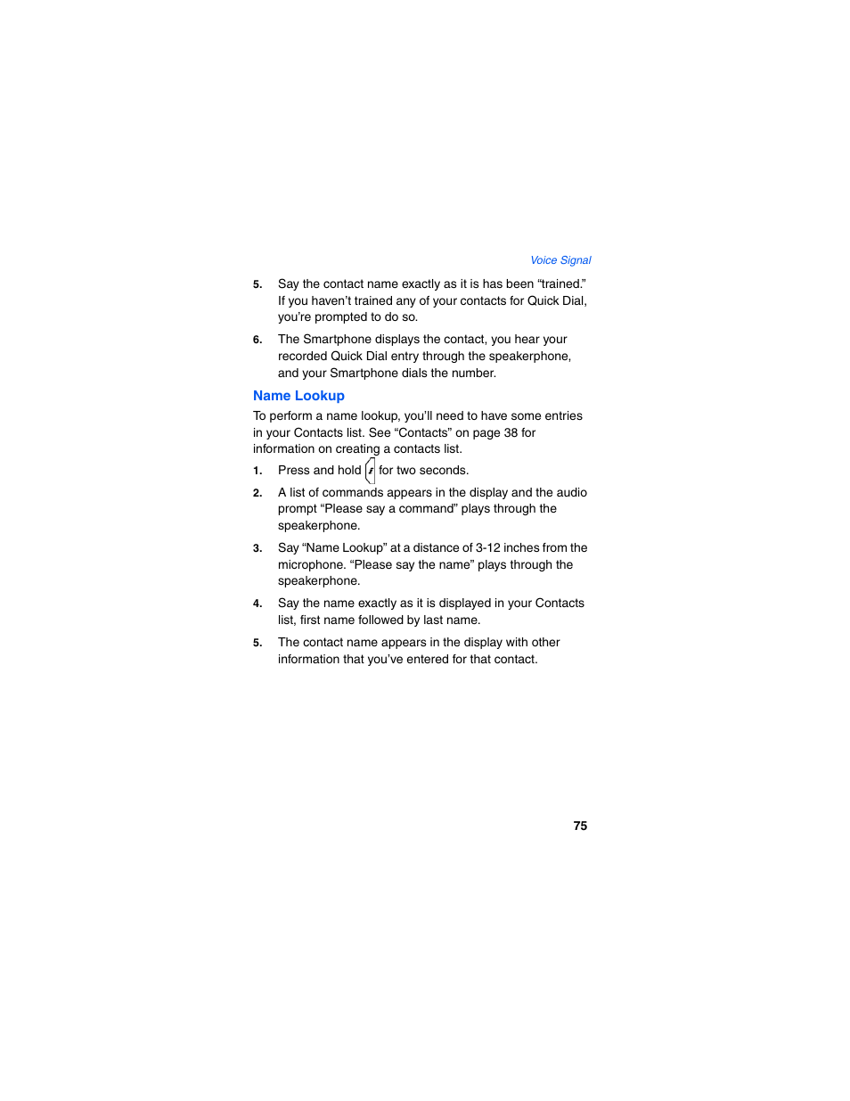 Name lookup | Samsung SCH-I600MSAXAR User Manual | Page 83 / 132