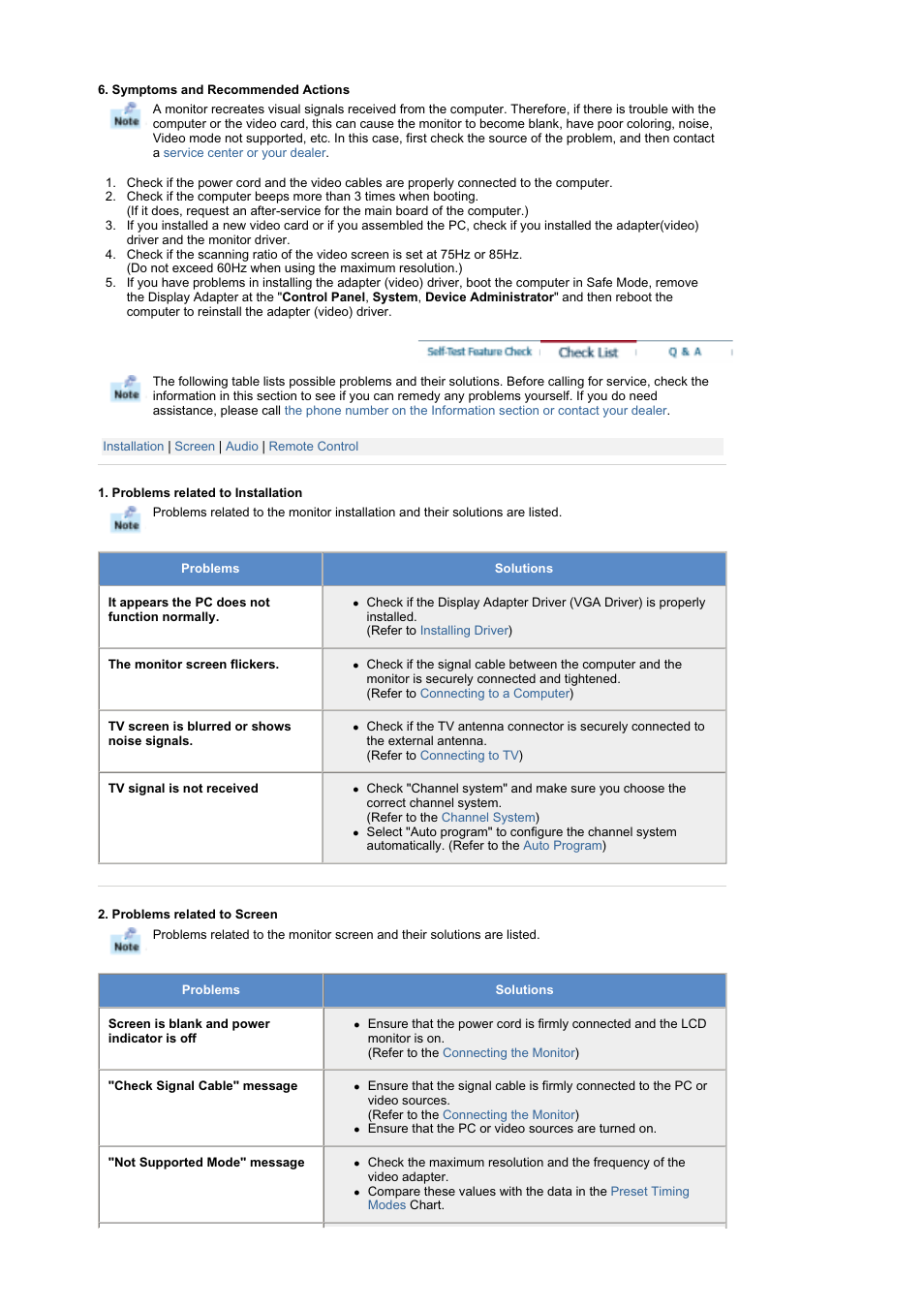 Problems and solutions | Samsung RT19FSSS User Manual | Page 41 / 61