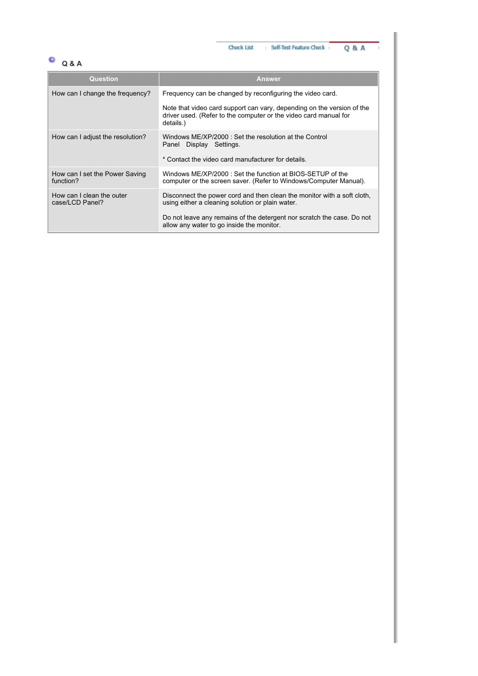 Q & a | Samsung RT19FSSS User Manual | Page 43 / 61