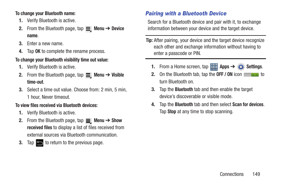 Samsung SGH-T859UWBTMB User Manual | Page 153 / 301