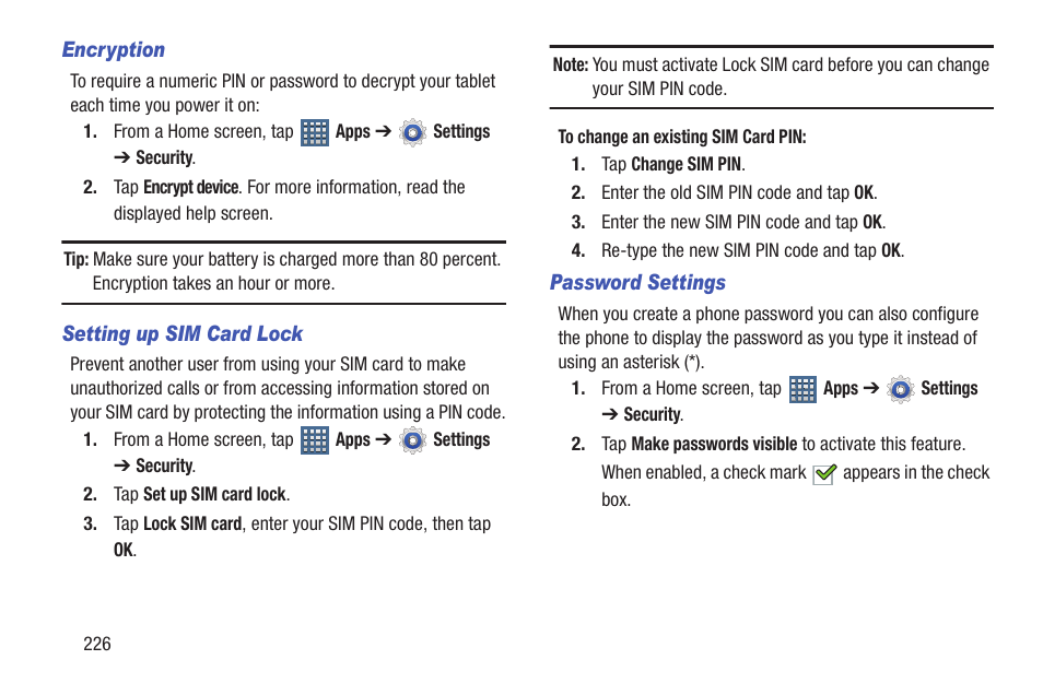 Samsung SGH-T859UWBTMB User Manual | Page 230 / 301