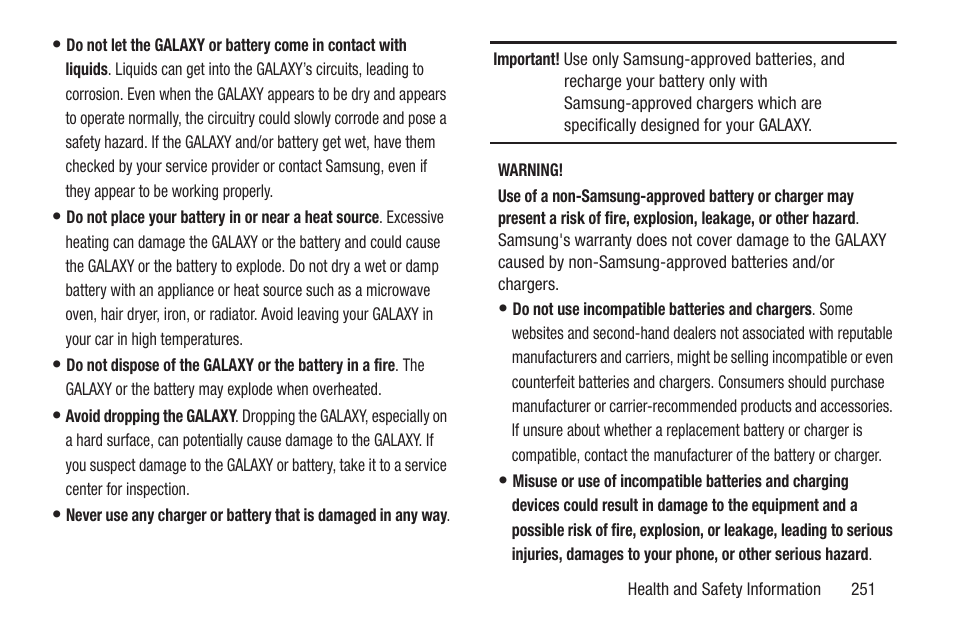 Samsung SGH-T859UWBTMB User Manual | Page 255 / 301