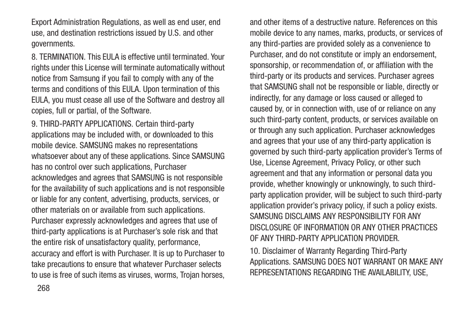 Samsung SGH-T859UWBTMB User Manual | Page 272 / 301