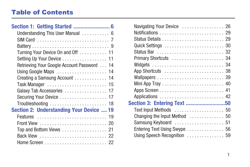 Samsung SGH-T859UWBTMB User Manual | Page 5 / 301