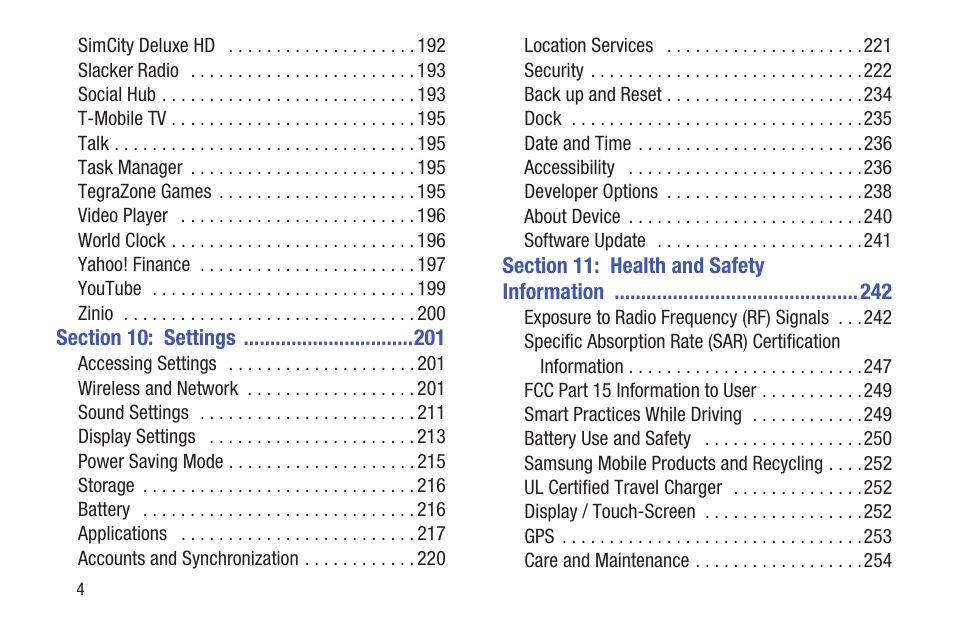 Samsung SGH-T859UWBTMB User Manual | Page 8 / 301