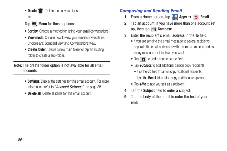 Samsung SGH-T859UWBTMB User Manual | Page 90 / 301