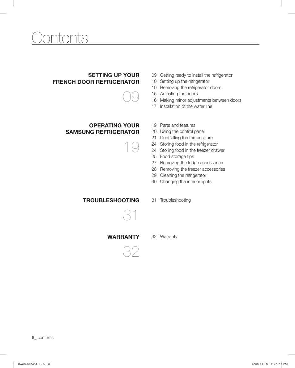 Samsung RF217ABRS-XAA User Manual | Page 8 / 34