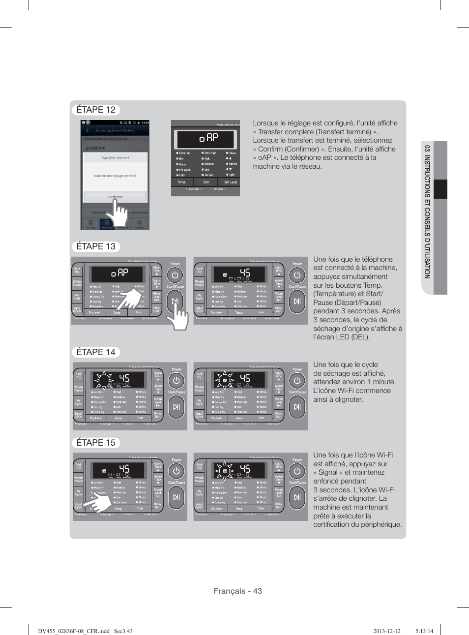 Samsung DV455GVGSWR-AA User Manual | Page 135 / 276