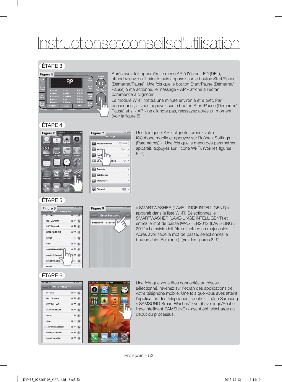 Instructions et conseils d’utilisation | Samsung DV455GVGSWR-AA User Manual | Page 144 / 276