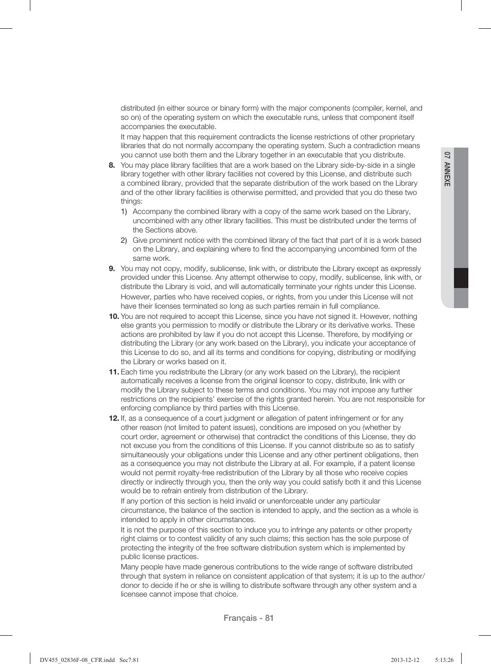 Samsung DV455GVGSWR-AA User Manual | Page 173 / 276
