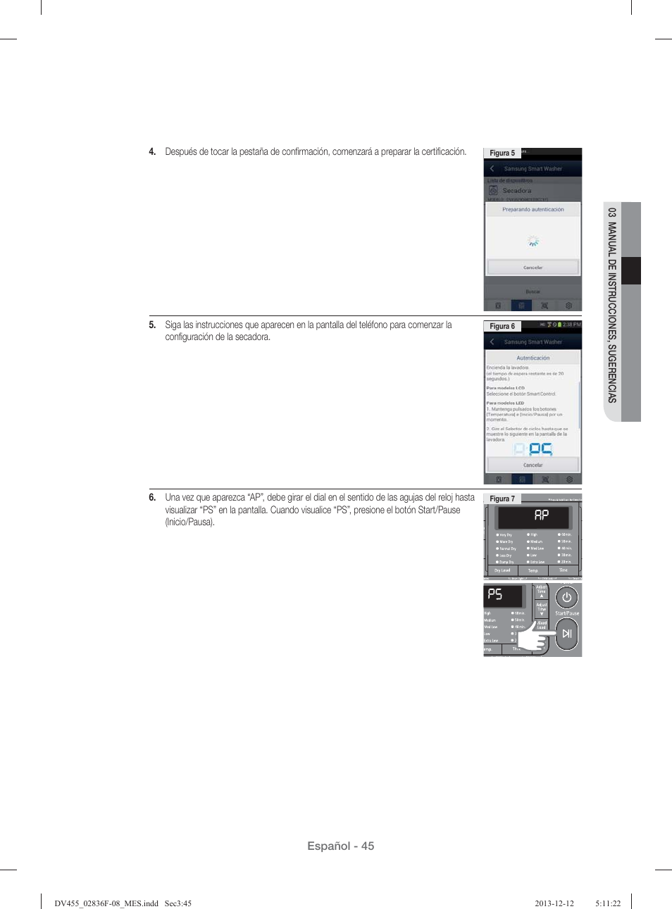 Samsung DV455GVGSWR-AA User Manual | Page 229 / 276