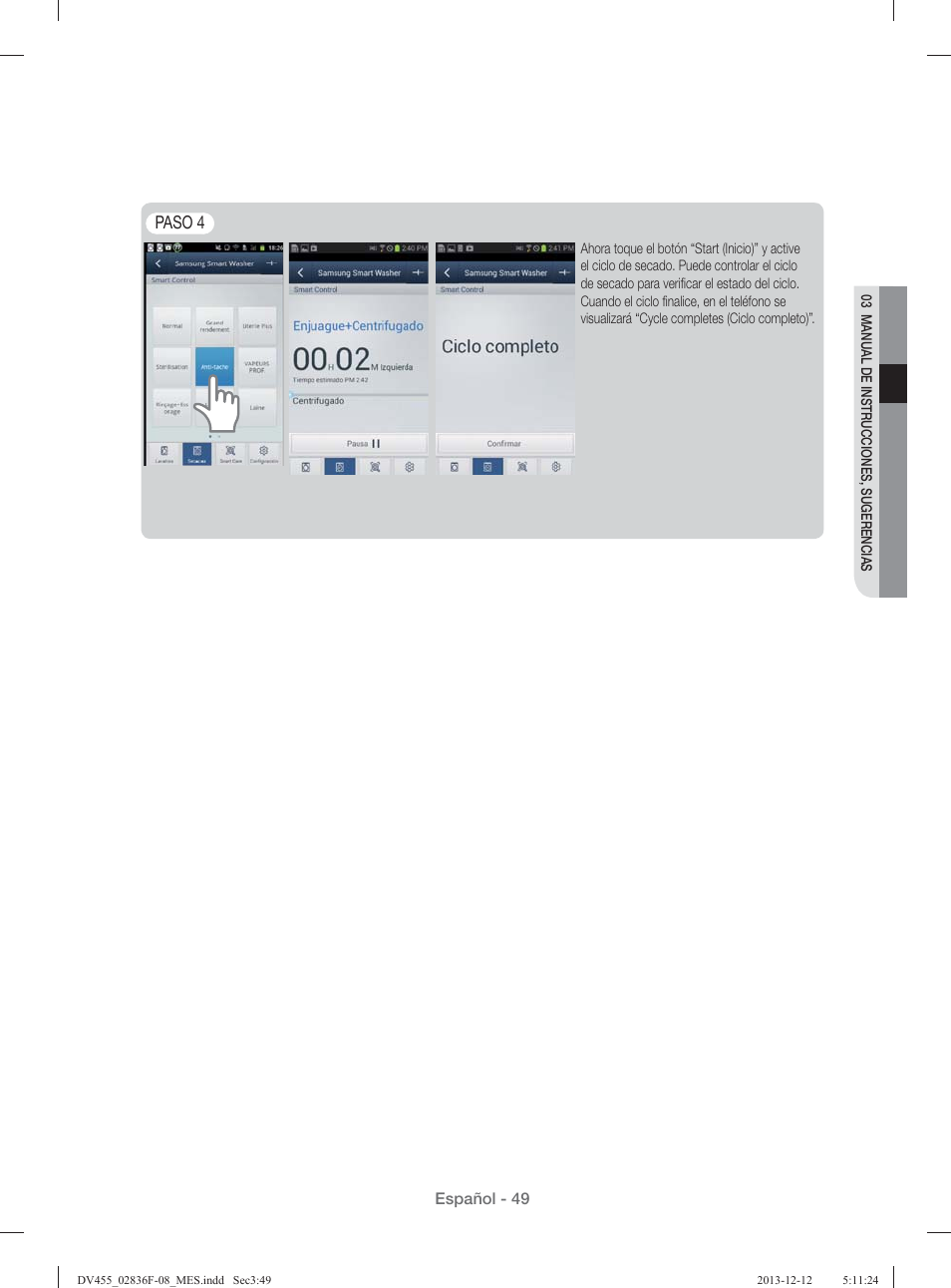 Paso 4 | Samsung DV455GVGSWR-AA User Manual | Page 233 / 276
