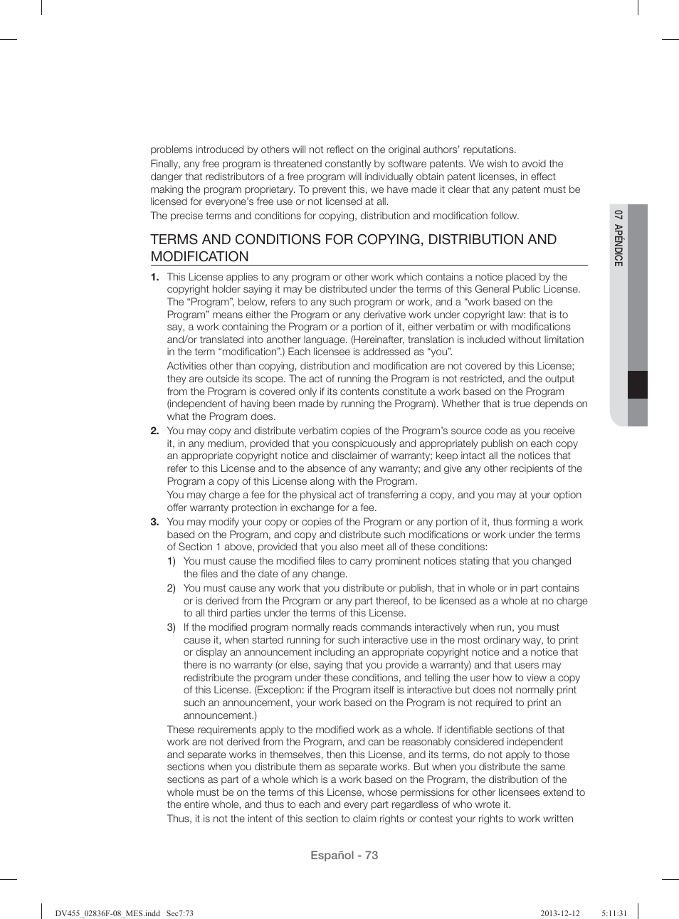 Samsung DV455GVGSWR-AA User Manual | Page 257 / 276