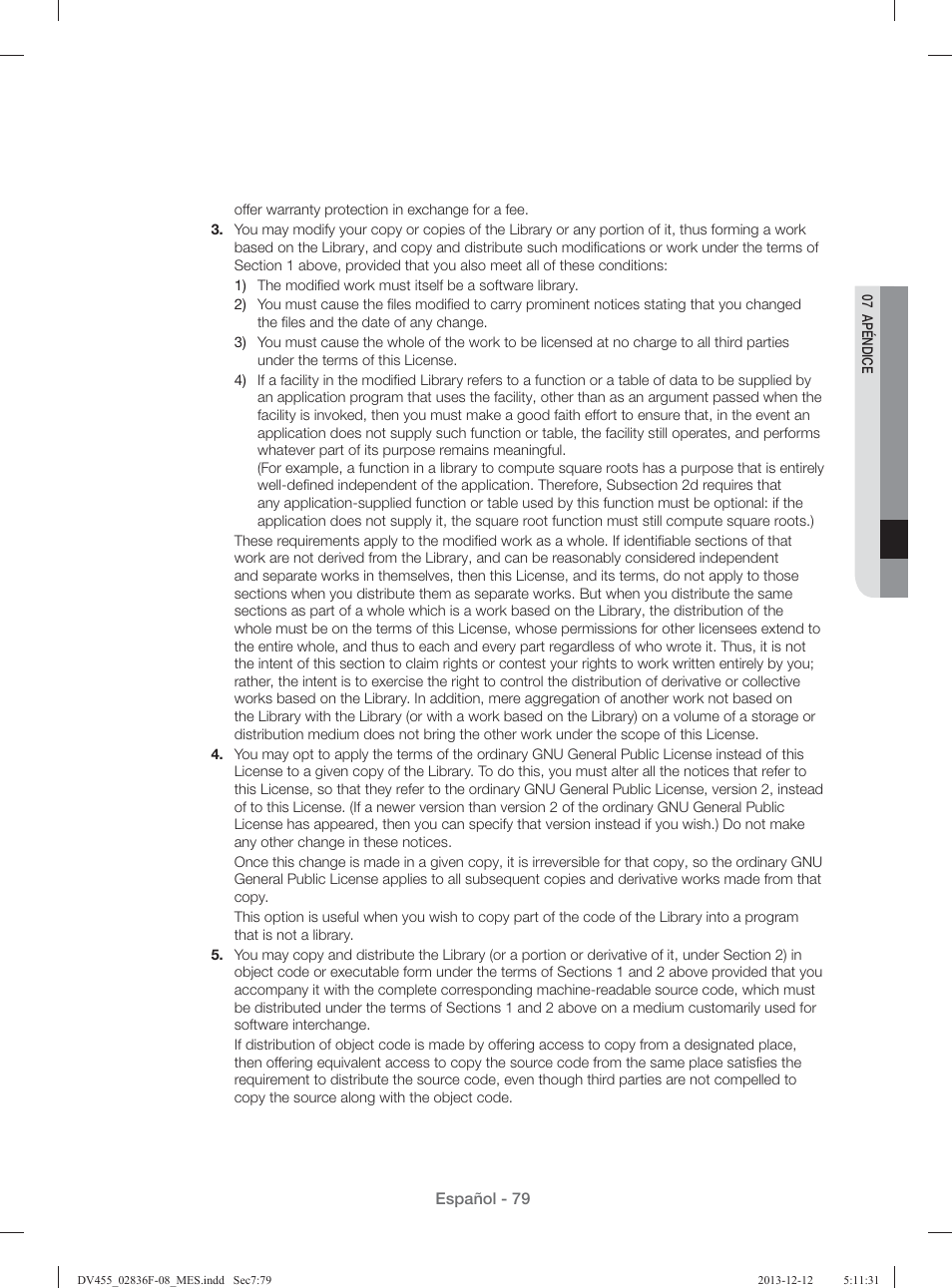 Samsung DV455GVGSWR-AA User Manual | Page 263 / 276