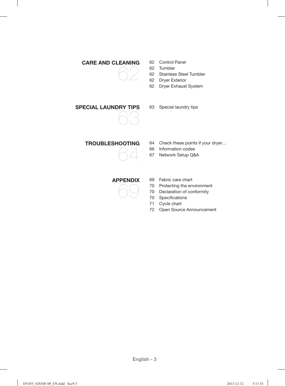 Samsung DV455GVGSWR-AA User Manual | Page 3 / 276