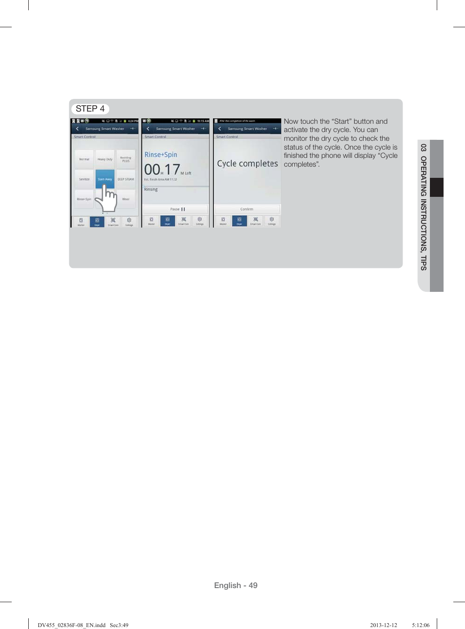 Step 4 | Samsung DV455GVGSWR-AA User Manual | Page 49 / 276