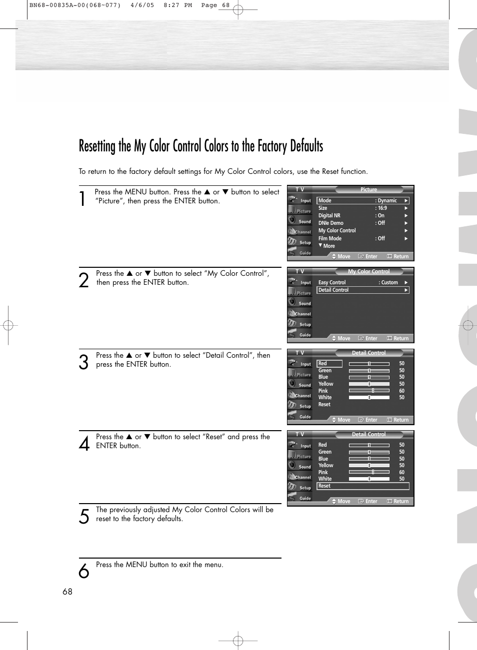 Samsung HPR4252X-XAC User Manual | Page 68 / 146