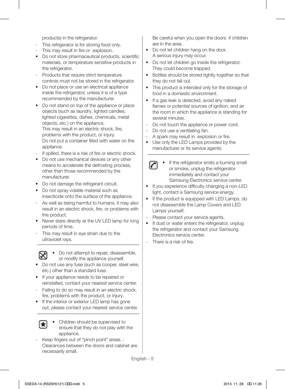 Samsung RS25H5000SR-AA User Manual | Page 5 / 32