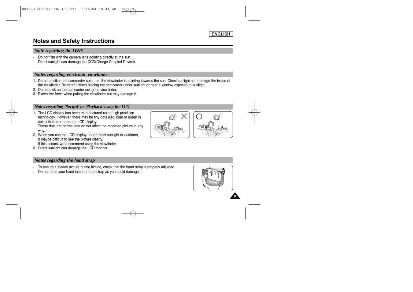 Samsung SC-D903-XAC User Manual | Page 13 / 114