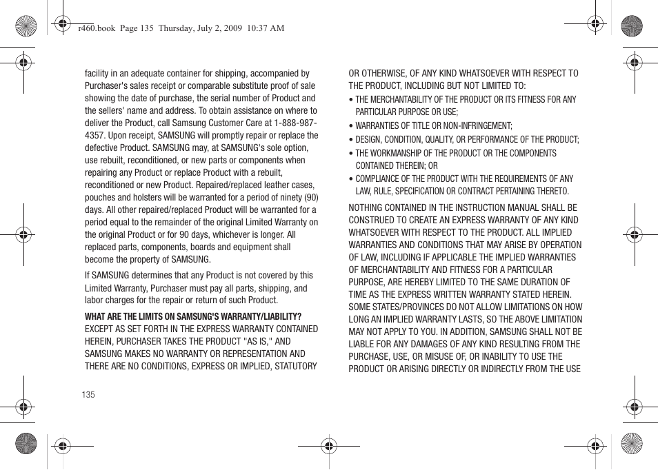 Samsung SCH-R460NBAXAR User Manual | Page 138 / 148