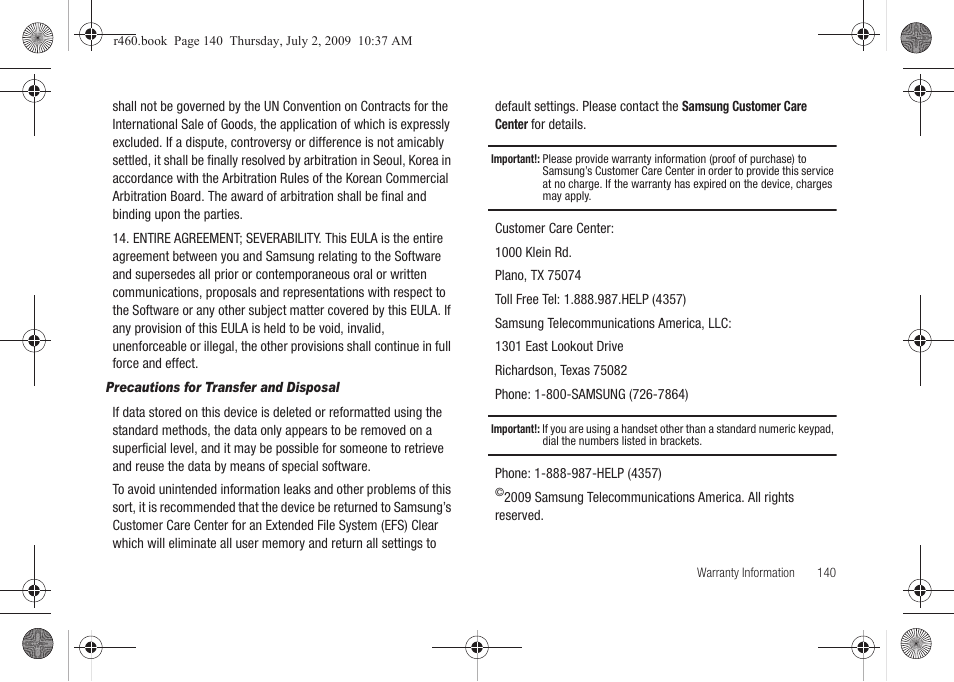 Samsung SCH-R460NBAXAR User Manual | Page 143 / 148