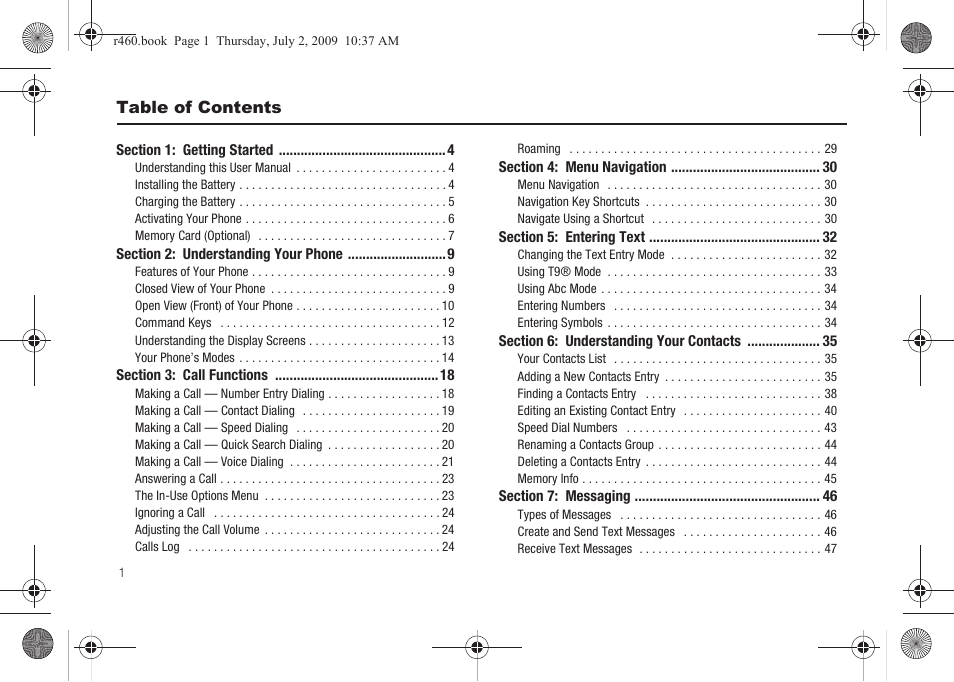 Samsung SCH-R460NBAXAR User Manual | Page 4 / 148