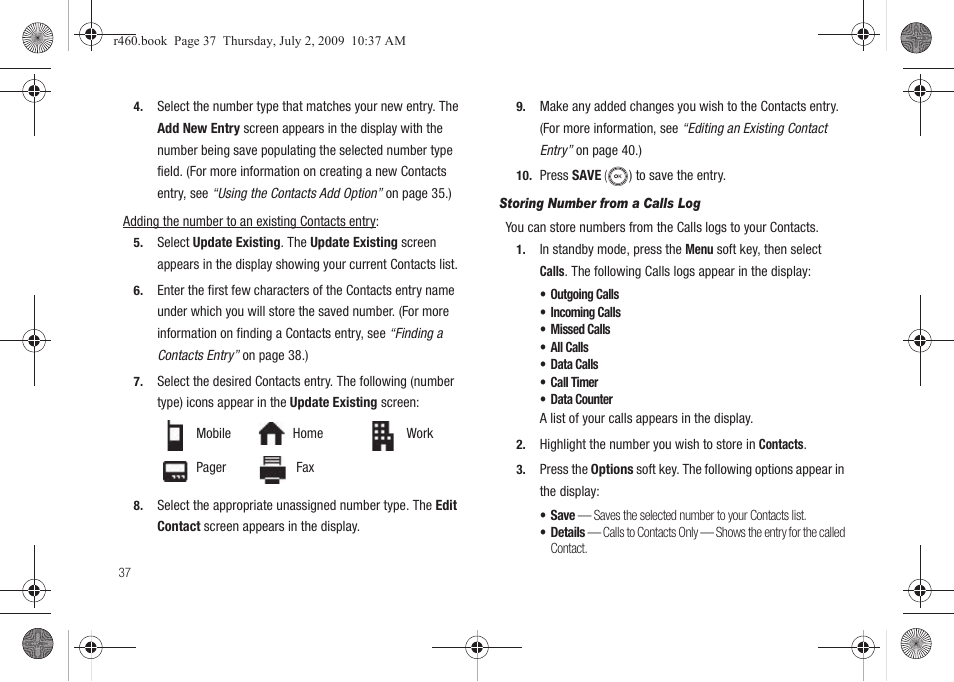 Samsung SCH-R460NBAXAR User Manual | Page 40 / 148