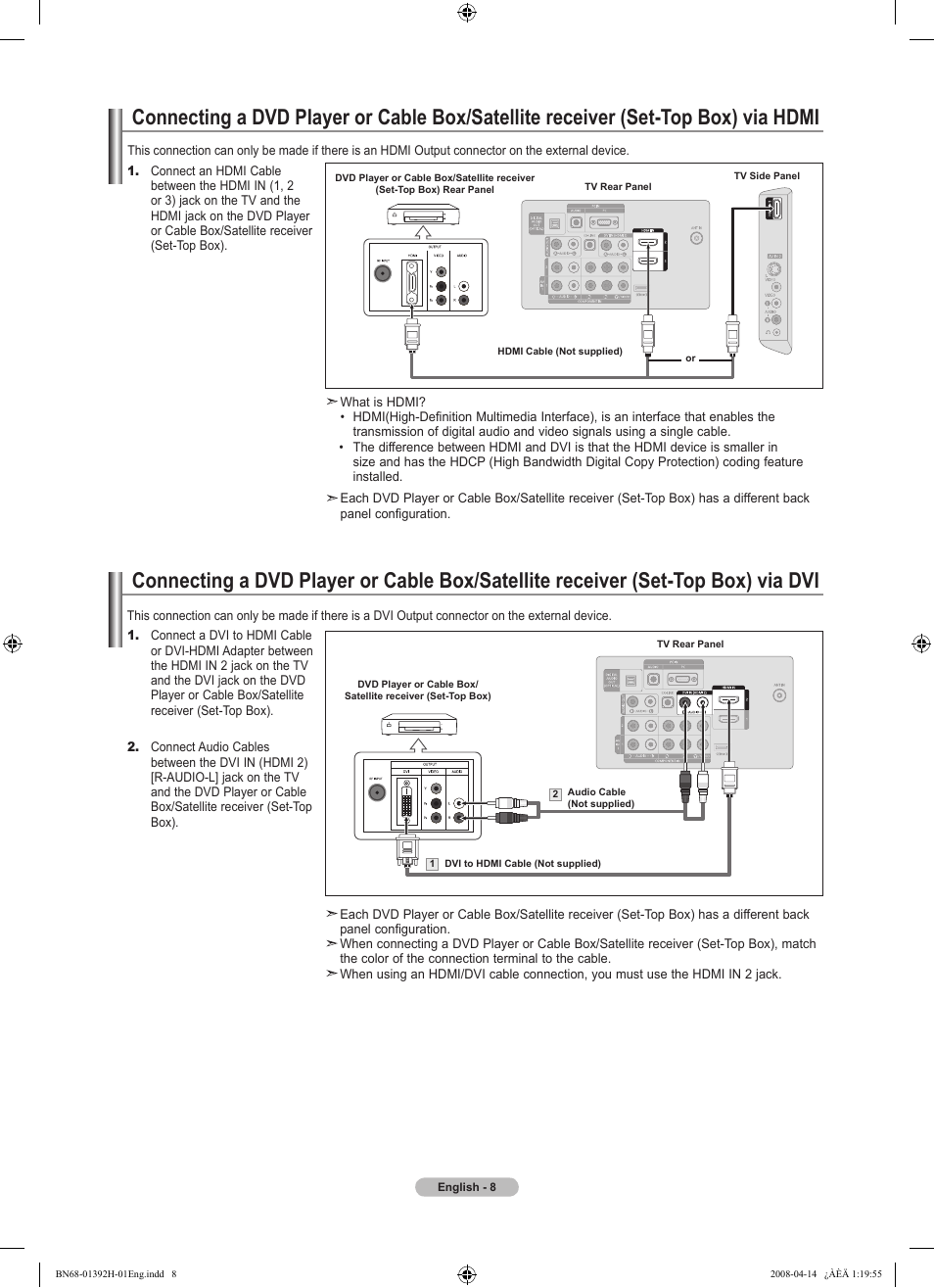 Samsung LN32A540P2DXZA User Manual | Page 10 / 137