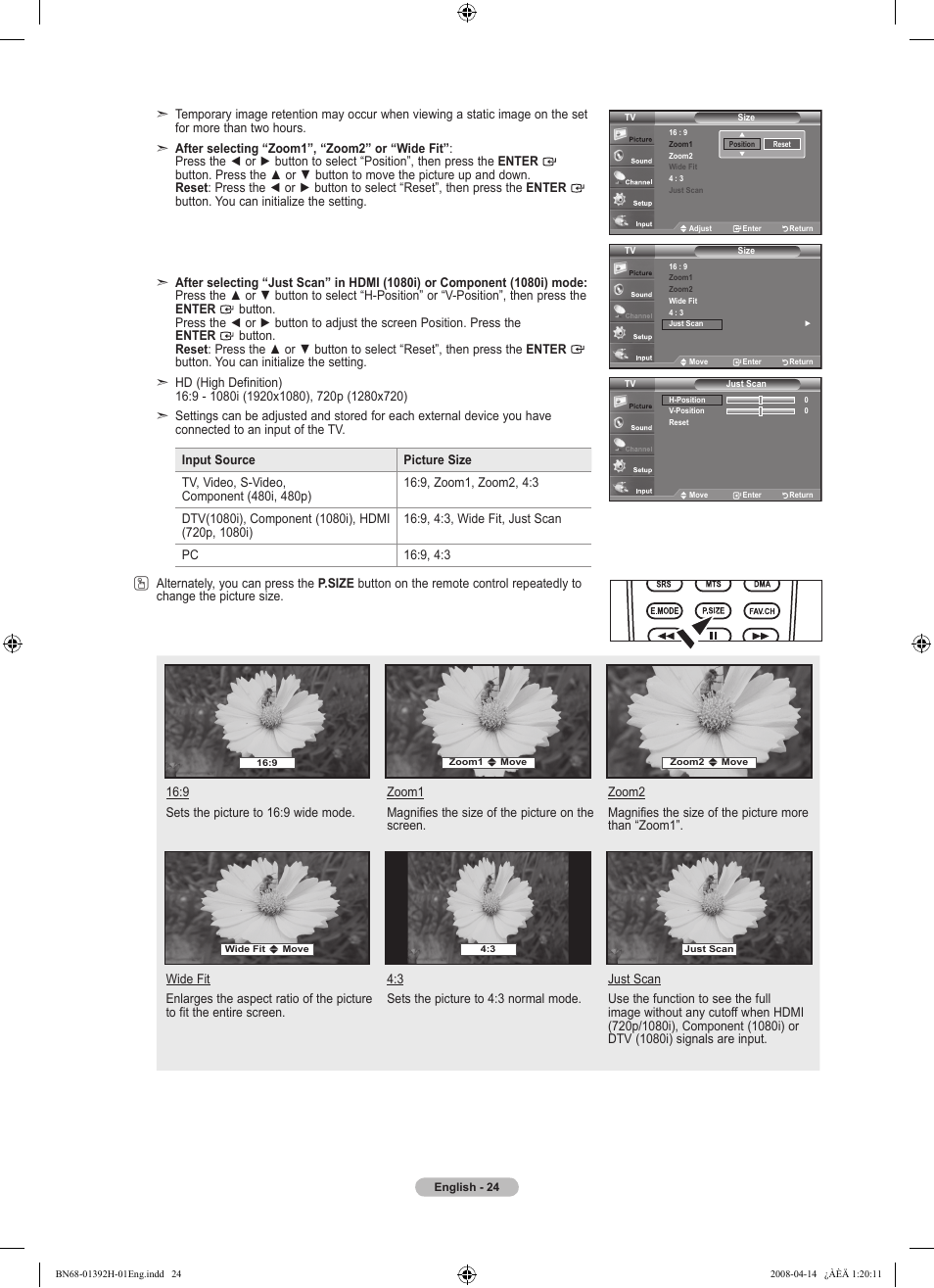 Samsung LN32A540P2DXZA User Manual | Page 26 / 137