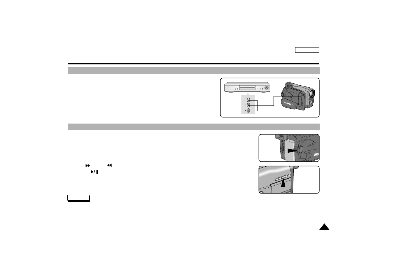 Playing back a tape | Samsung SC-D67-XAA User Manual | Page 67 / 82