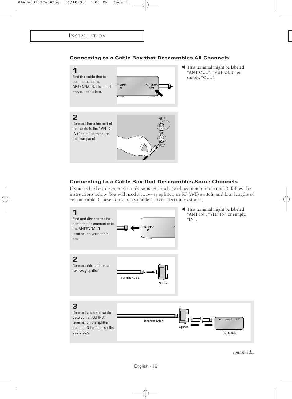 Samsung TXR2779HKX-XAA User Manual | Page 16 / 80